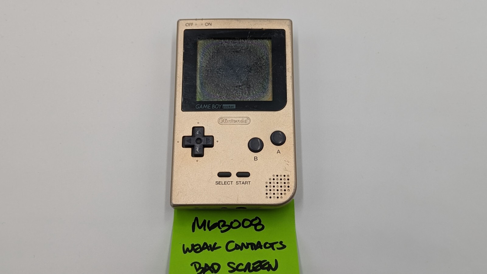 Nintendo Game Boy Pocket Handheld Console System Gold – WORKS – FREE SHIP