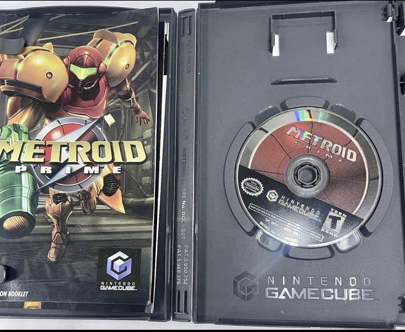 Nintendo GameCube DOL-001 Indigo Metroid Prime CIB Recapped Optical Drive Board