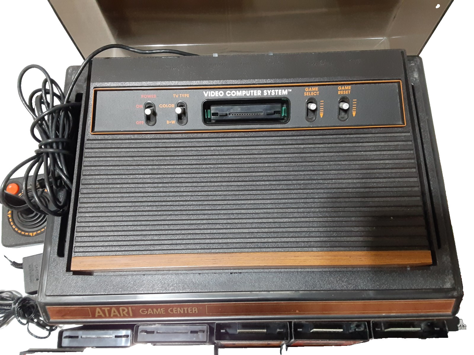 Atari CX-2600 A Woody Video Computer Game Center System Console Game Controllers