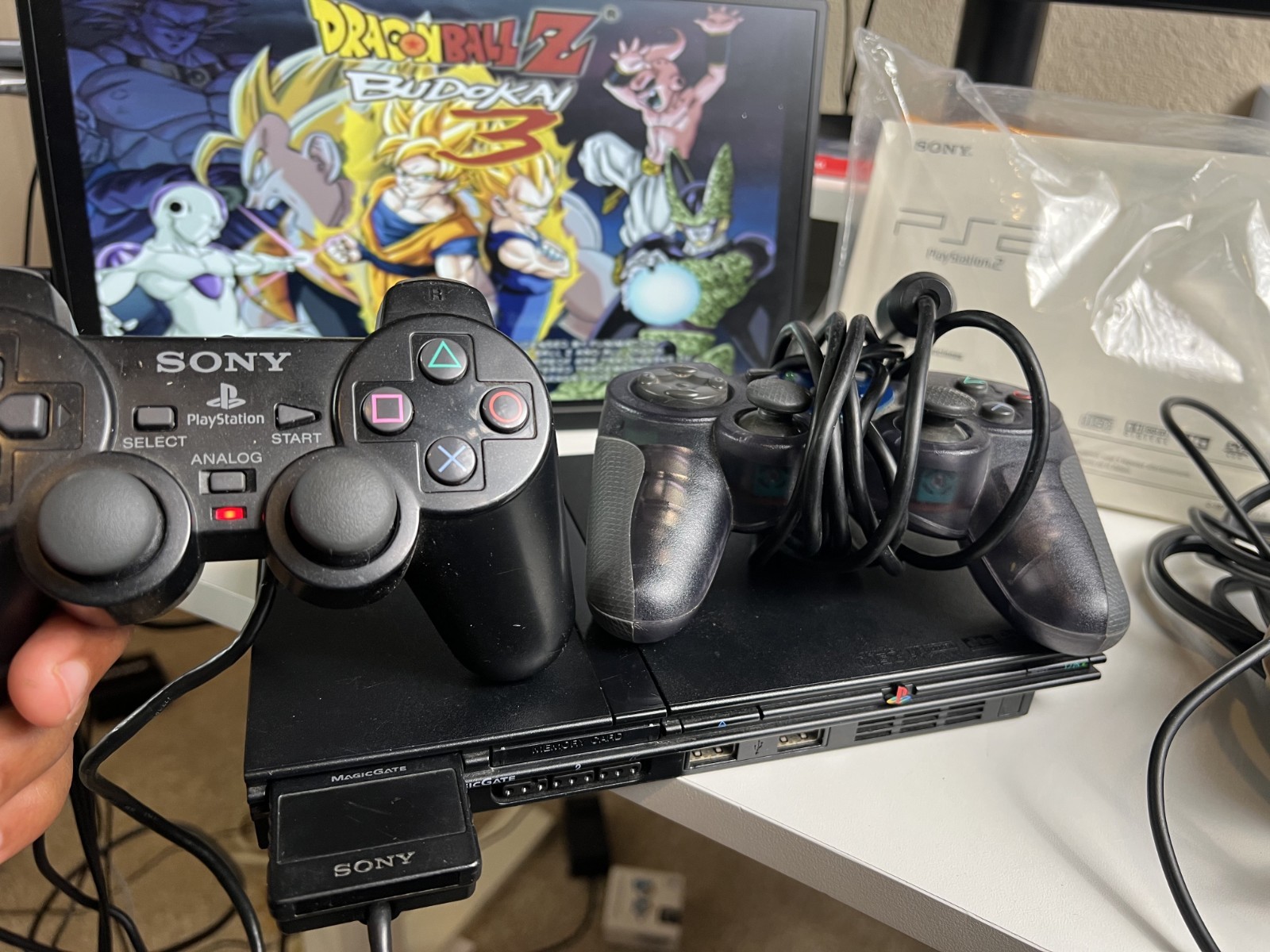 PS2 Slim Black Bundle 2 Controllers Memory Card Tested