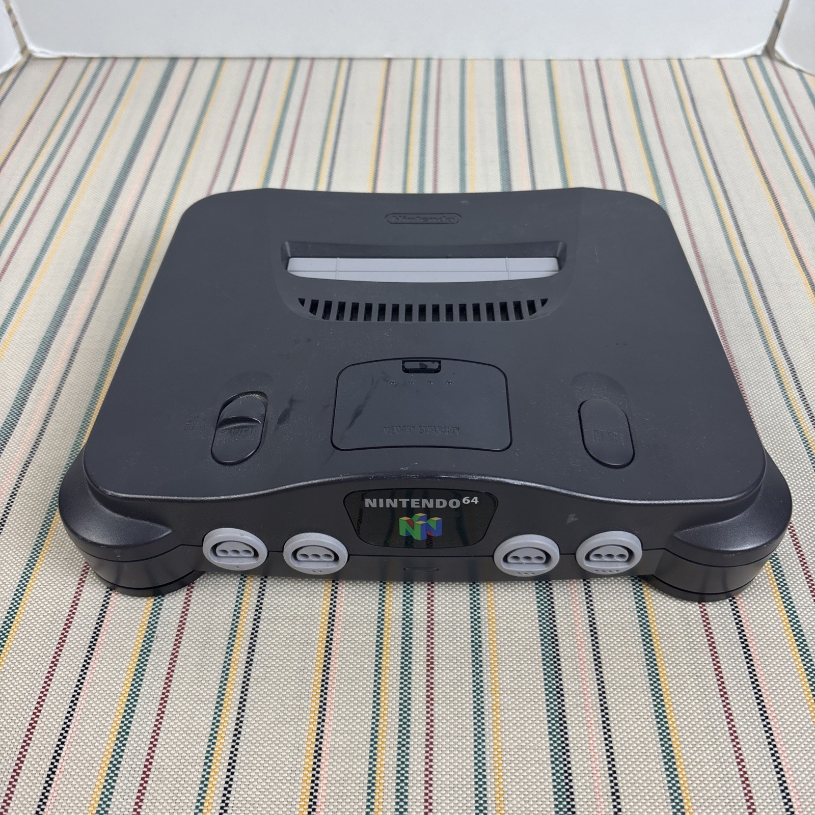 Nintendo 64 N64 Home Console ONLY Dark Gray Tested Works NUS-001 (USA)