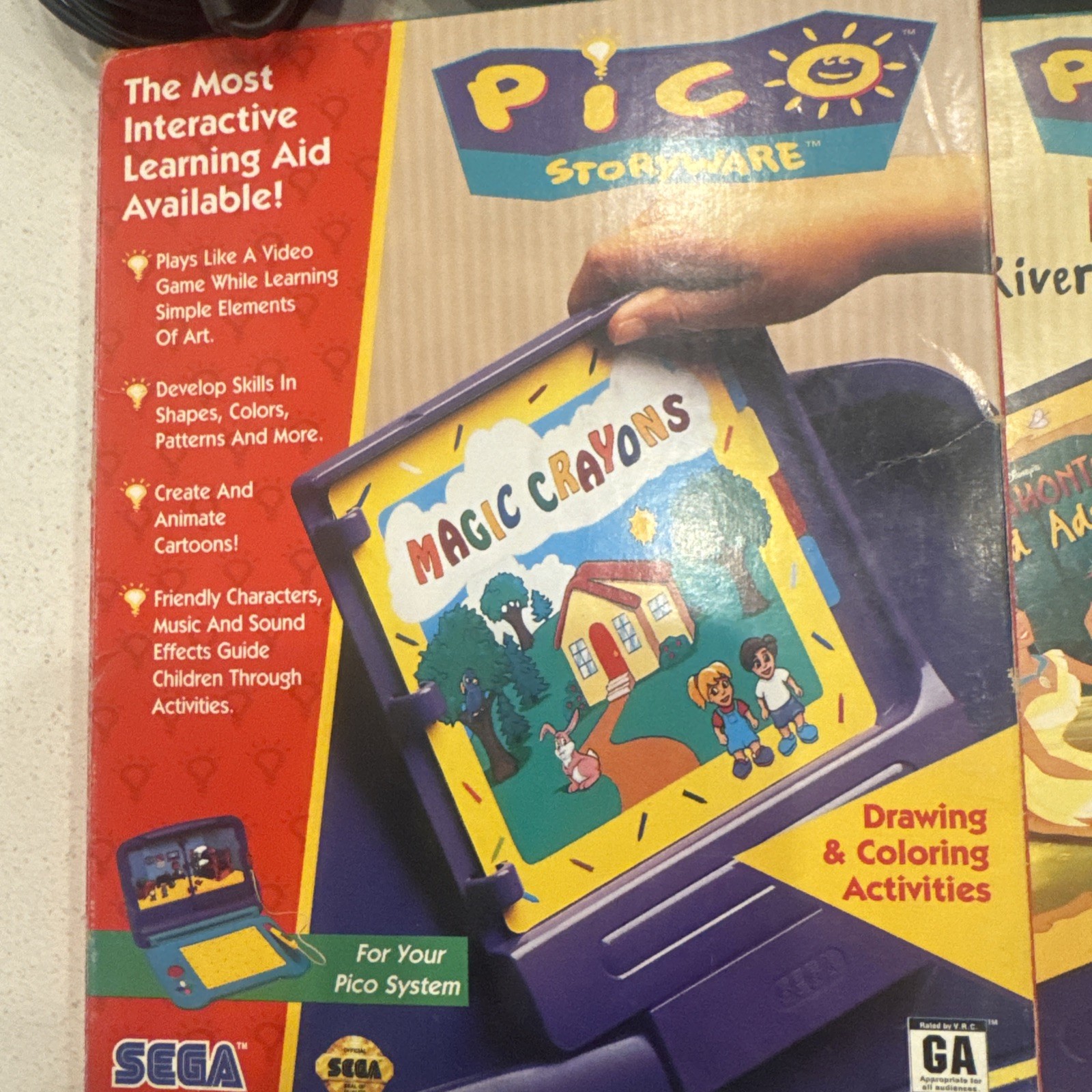 Sega Pico MK-49002 Console Bundle | 4 Games | Tested🔥🔥🔥
