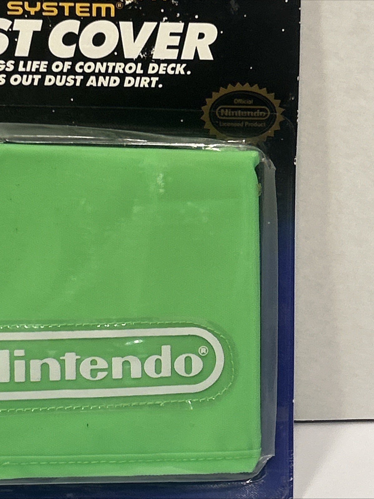 Nintendo NES Green System Console Dust Cover (Very Rare) TOYS R US 1990