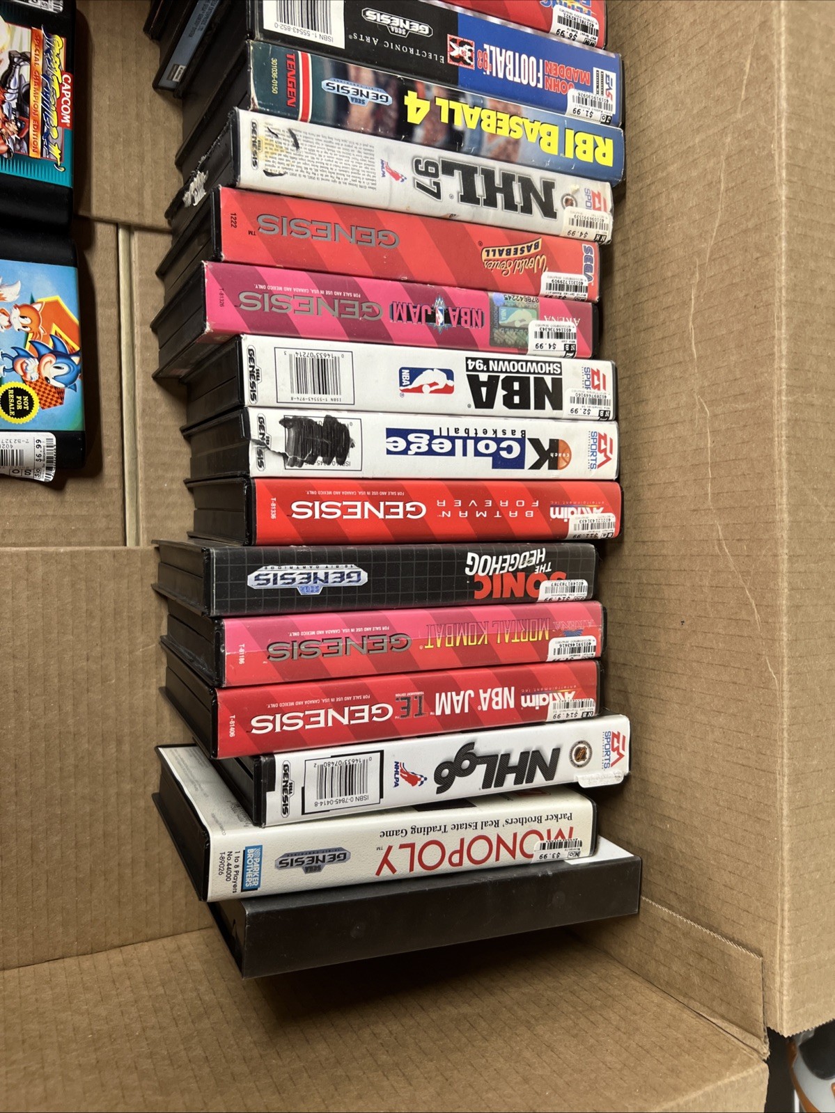 Sega Genesis 1 Console System Bundle (1602) + Original Box, AC Power & Much More