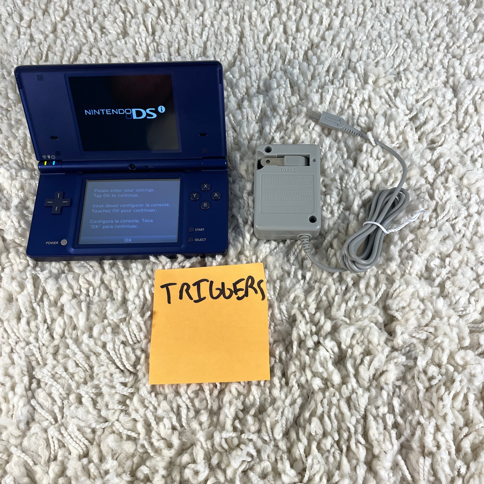 Nintendo DSi Metallic Blue Handheld Handheld Console System TWL-001 READ