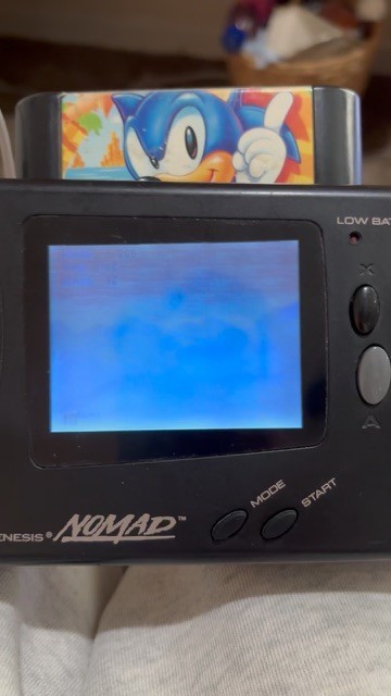 SEGA Genesis Nomad Handheld Console Black, Battery Powered, Working