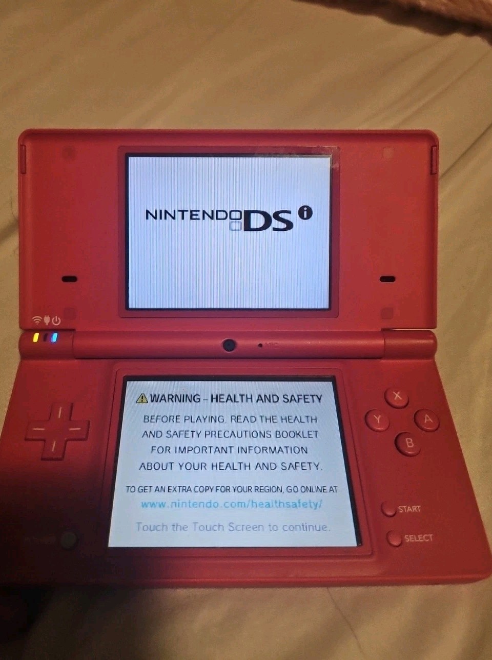 Nintendo DSI Pink Handheld Game Console No Pen No AC Adapter