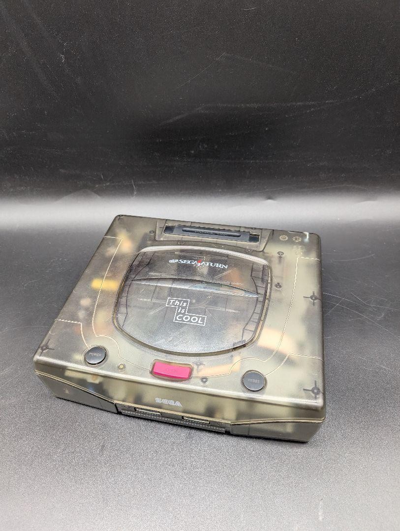 Sega Saturn SS Clear Skeleton Black Limited console W/Controller Tested Working