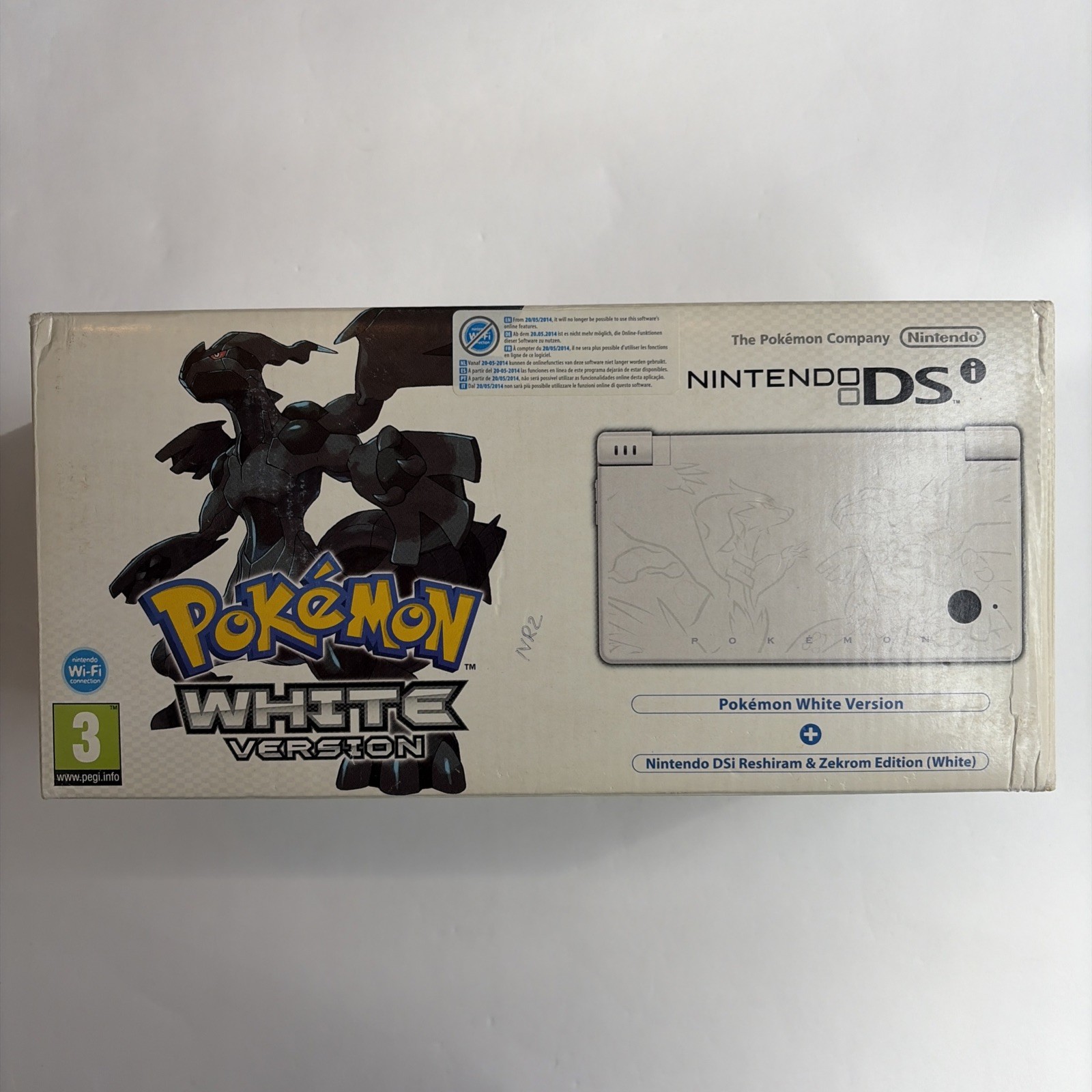 Nintendo DSi Pokemon White Reshiram Zekrom Edition Box And Inserts Only! PAL