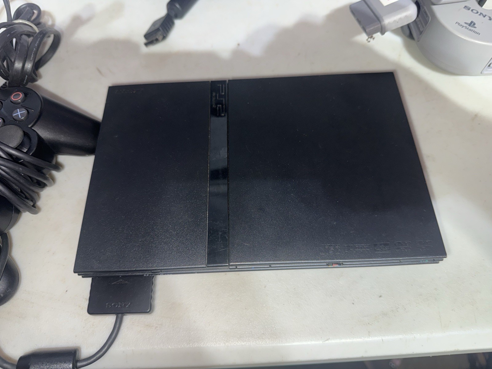 Sony PlayStation 2 Slim Console W Controller, Mem, Multi-tap (TV NOT INCLUDED)
