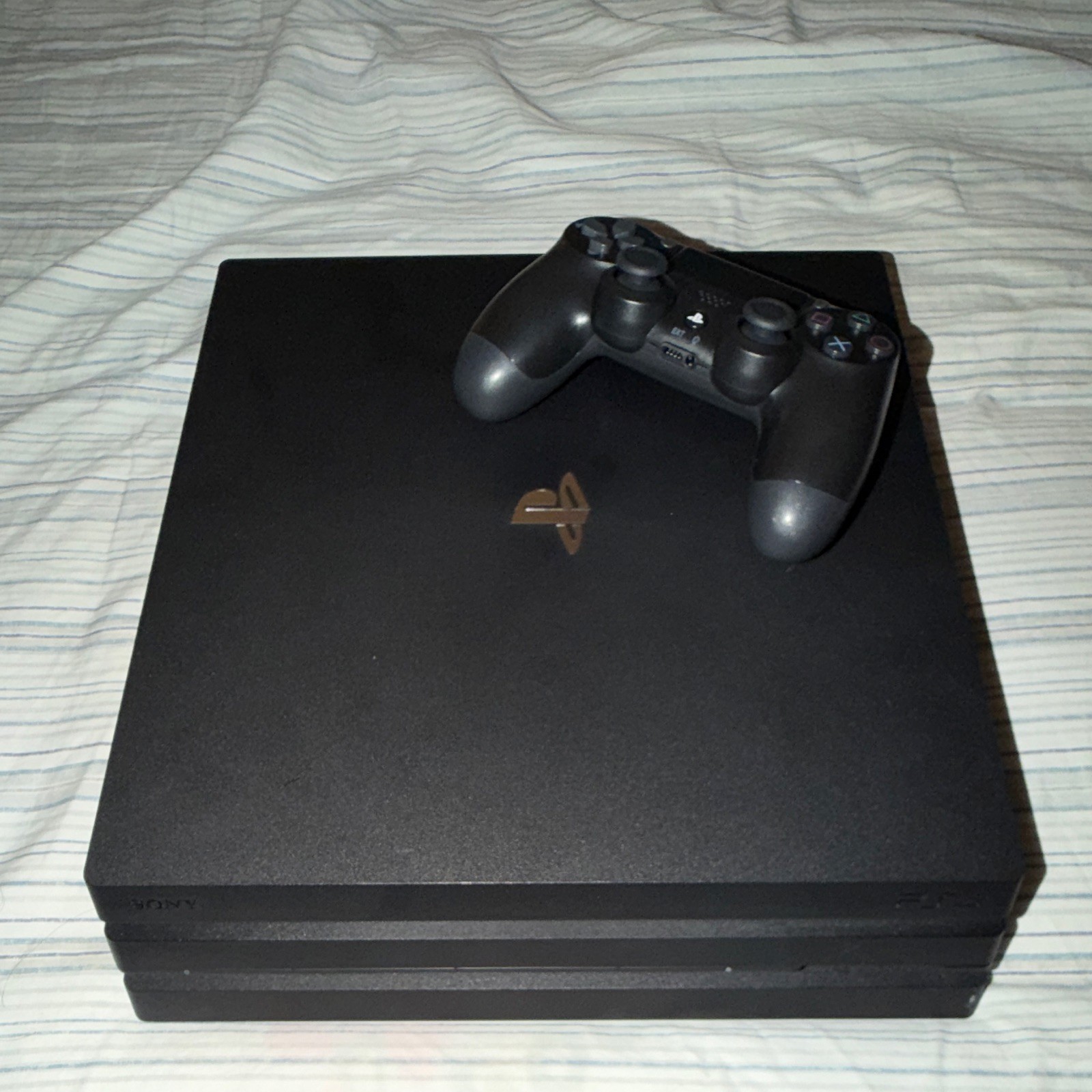 Sony PlayStation 4 Pro Console Black w/ DualShock 4 Controller & Cables