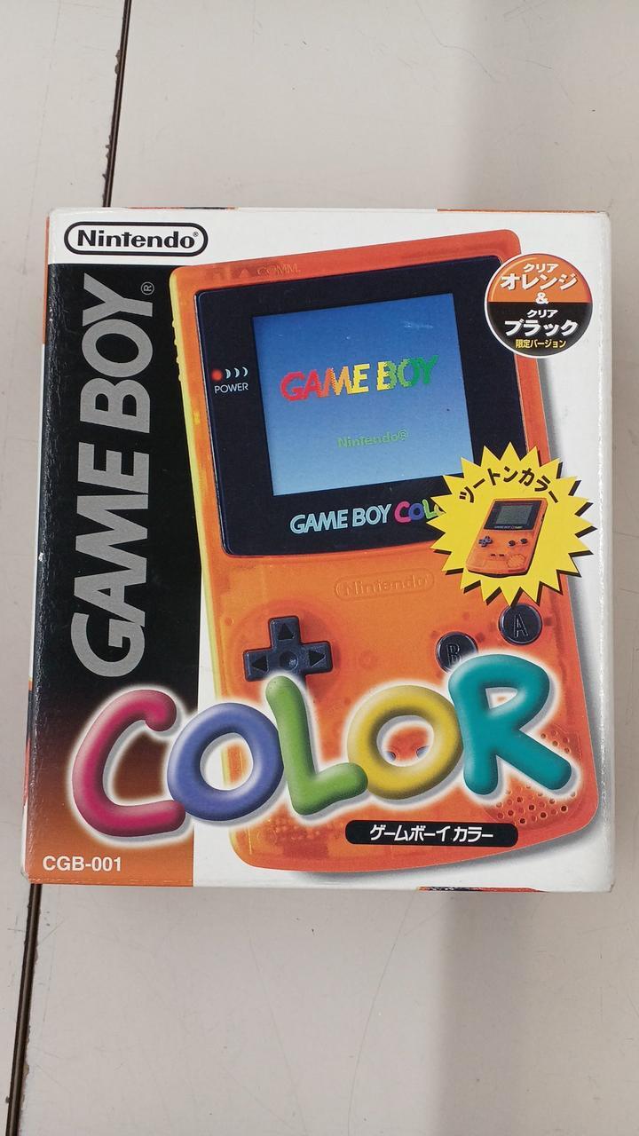 Nintendo Game Boy Color Console Limited Edition Daiei Clear Orange Black