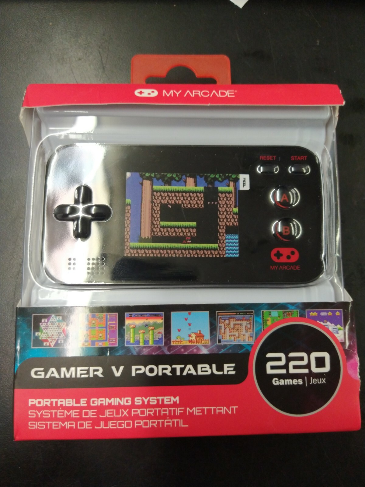 My Arcade Gamer V Portable Gaming System 220 Games Built-In Open Box