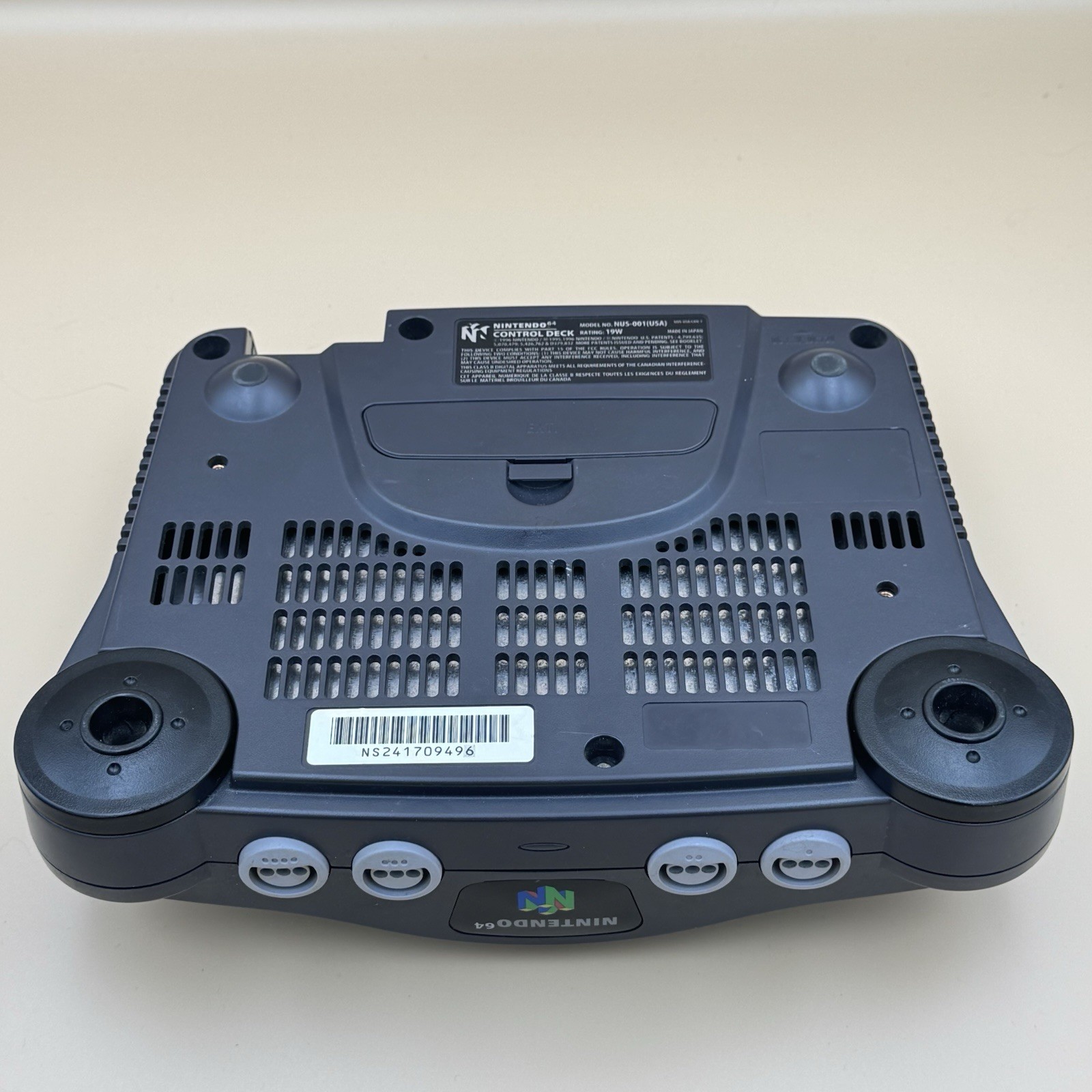 Nintendo 64 System (32MB, Charcoal Gray) w/ Memory Card & Jumper Pak- Tested