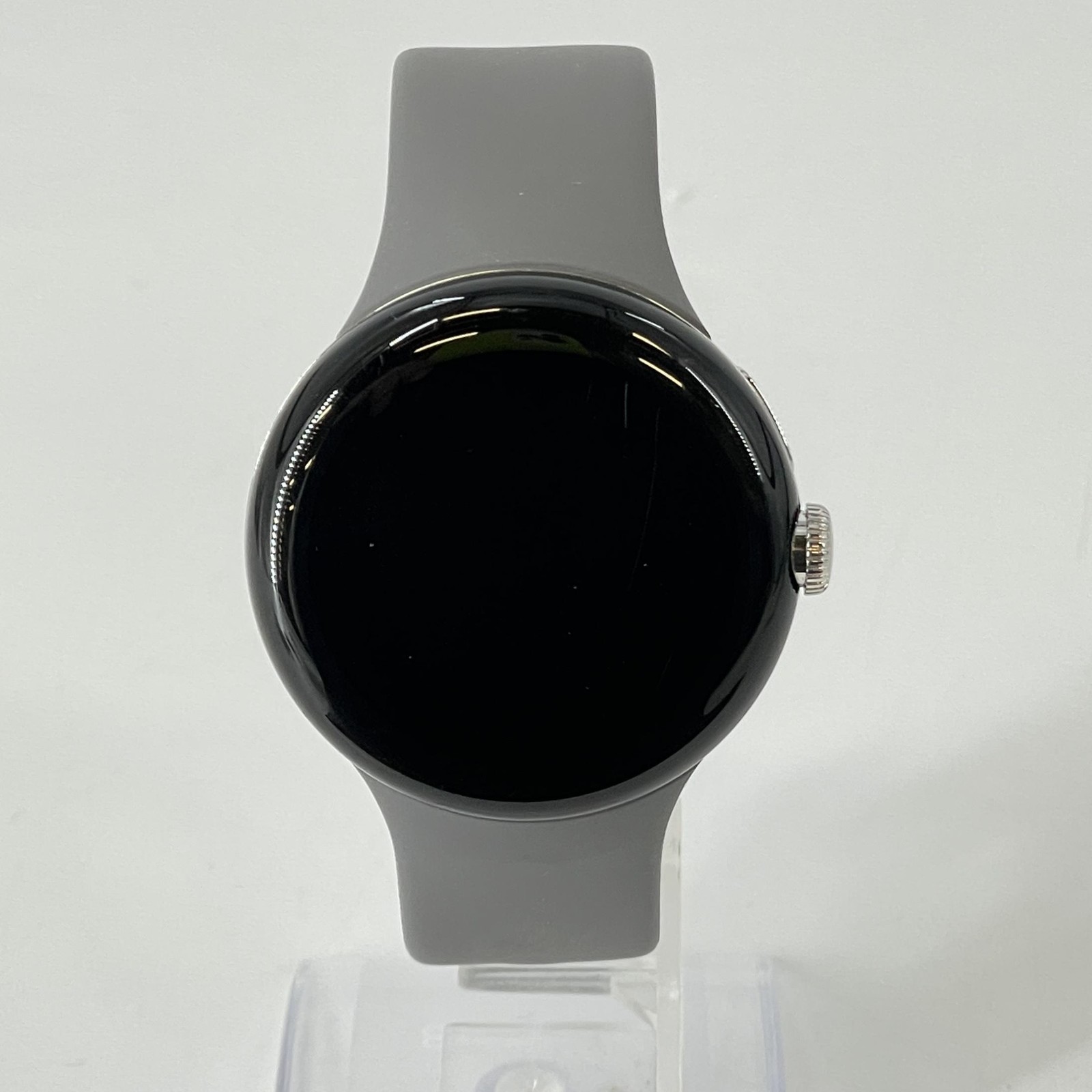Google Pixel Watch 1 41mm Polished Silver Case w/ Hazel Sport Band – Good