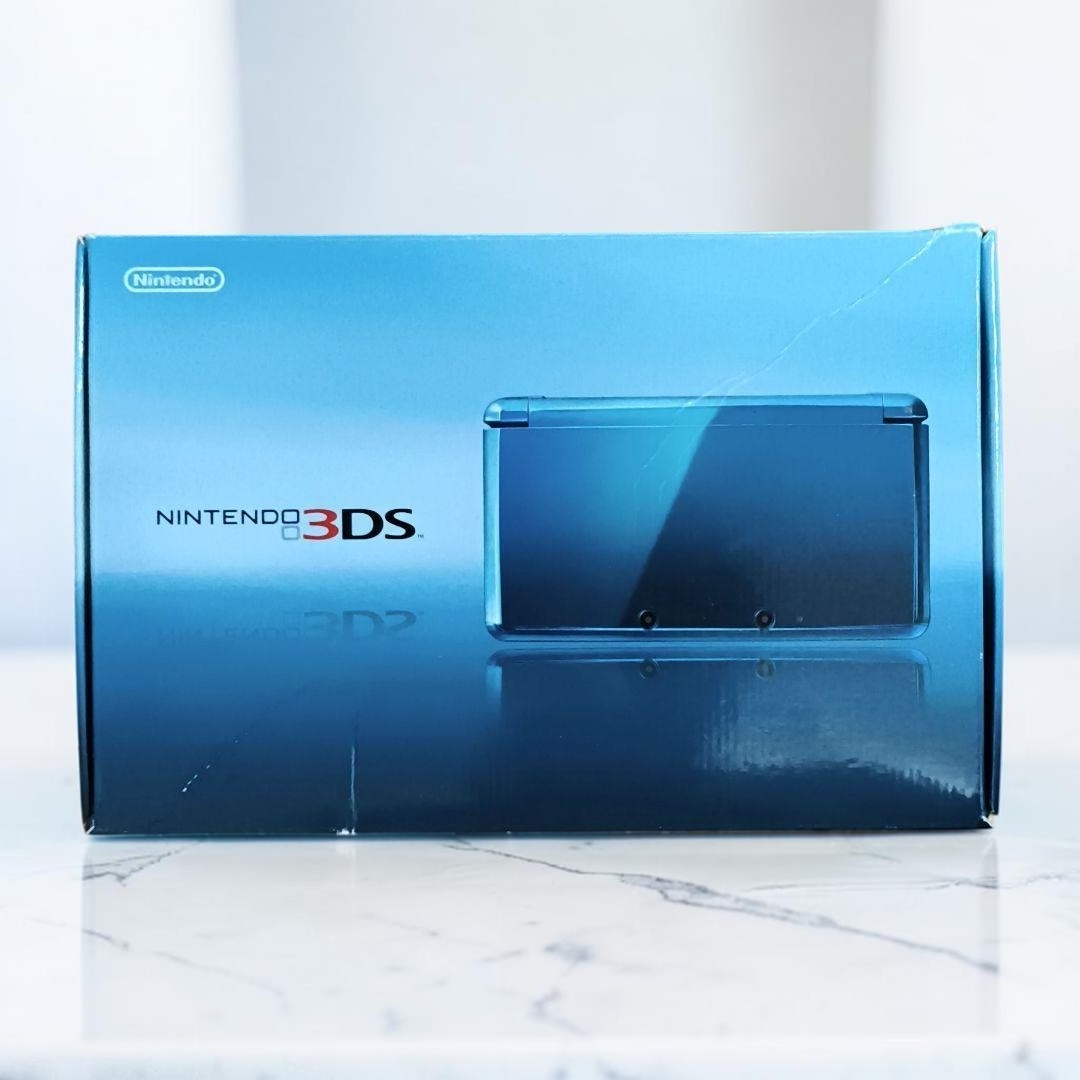 Nintendo 3DS Aqua Blue Handheld Console Tested Working Good From Japan