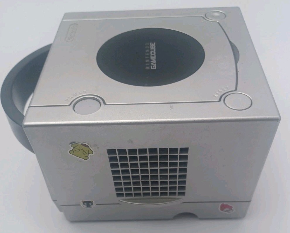 Nintendo GameCube Platinum Console -Controller- Cords Included DOL 001