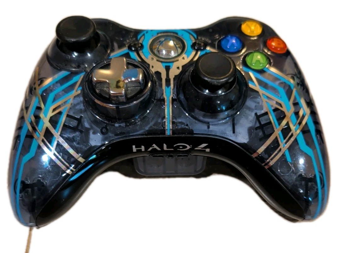 Microsoft Xbox 360 Slim Console Bundle With Halo 4 Special Edition Controller…
