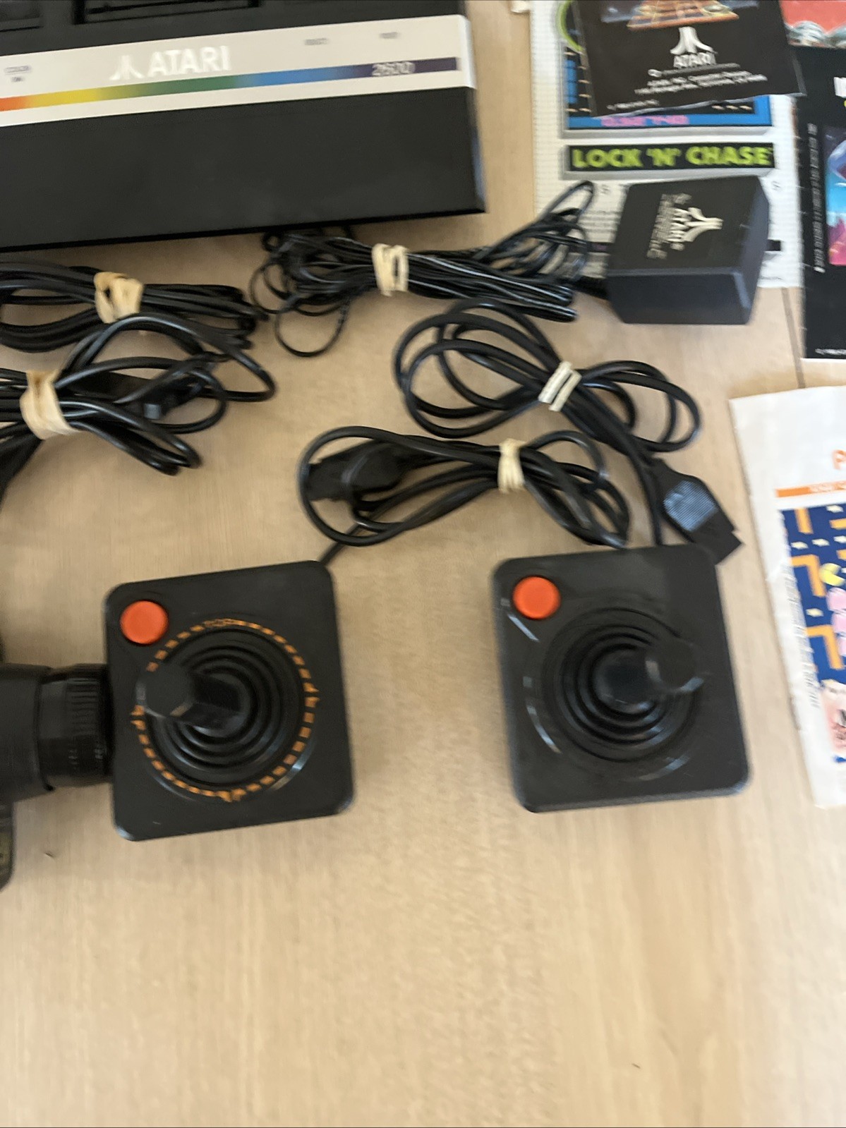 Atari 2600 Bundle – 12 Games (All with Manuals) And Controllers + Paddles Q33