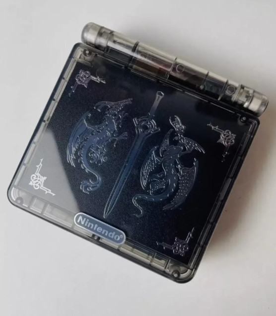 Nintendo Game Boy Advance SP Fire Emblem | IPS V4 Display | Translucent Black