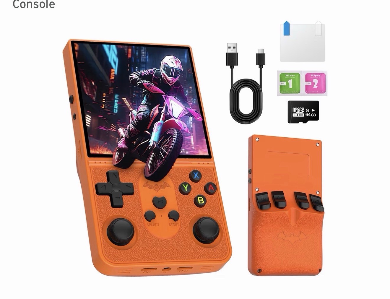 R36 Pro Max Handheld Retro Game Console Portable Linux System, With R36 MAX