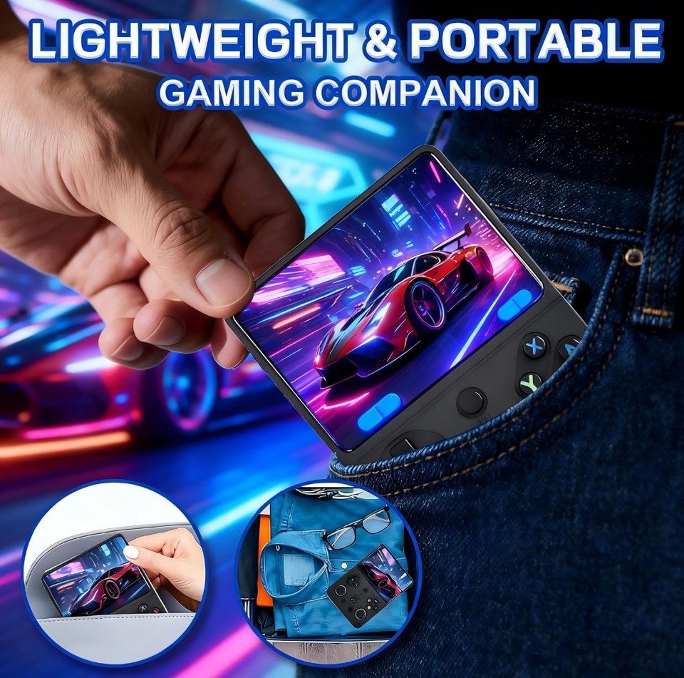 RG36PRO Retro Video Game Console – Support 30000+Classic Games, 64G TF Card,…