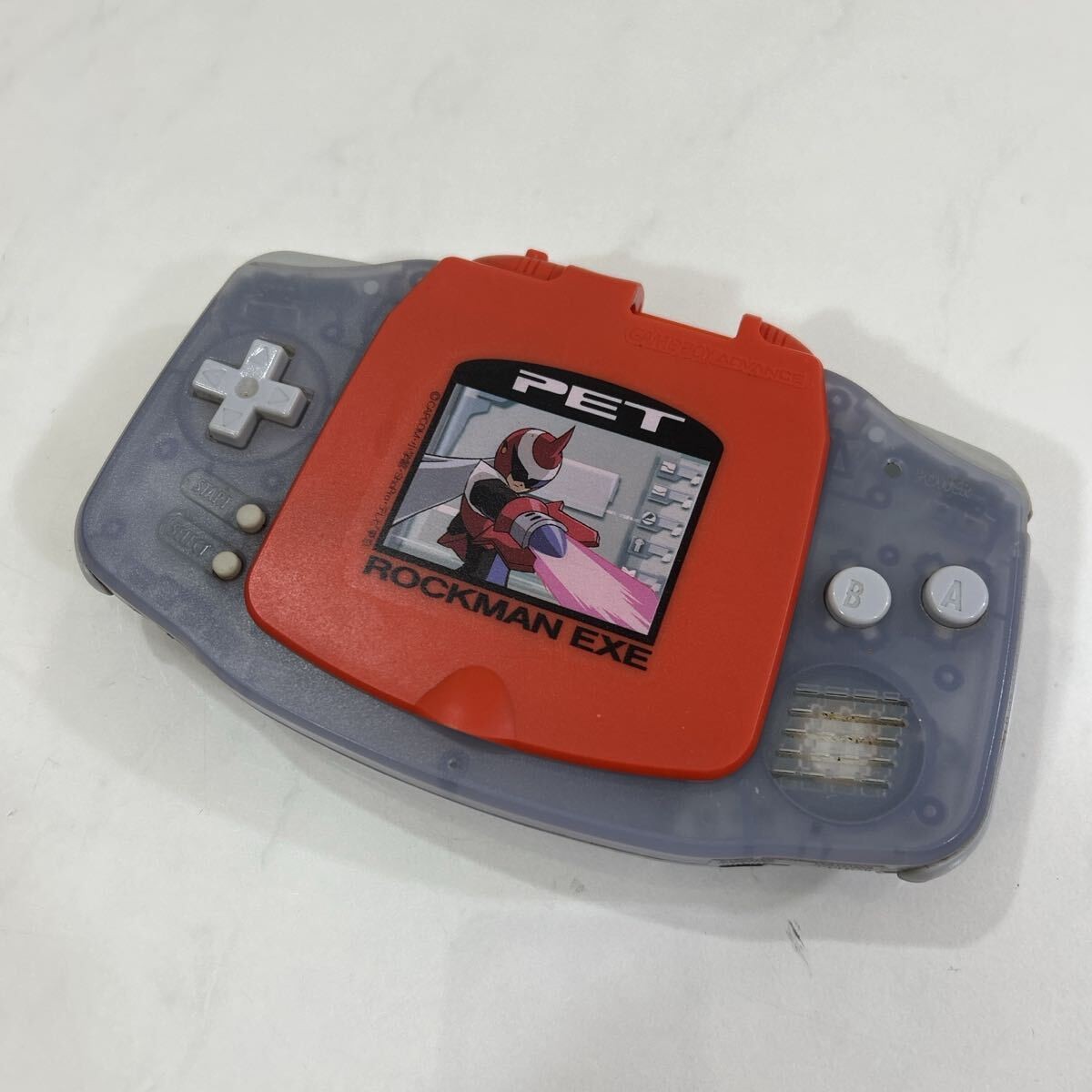 Game Boy Advance Console Nintendo Mega Man Battle Network LCD With Cover Rare