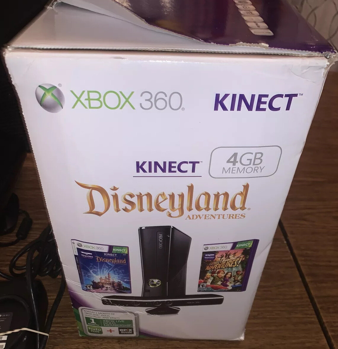 Xbox 360 4GB Kinect Console Disney Adventures Disneyland Edition In Box