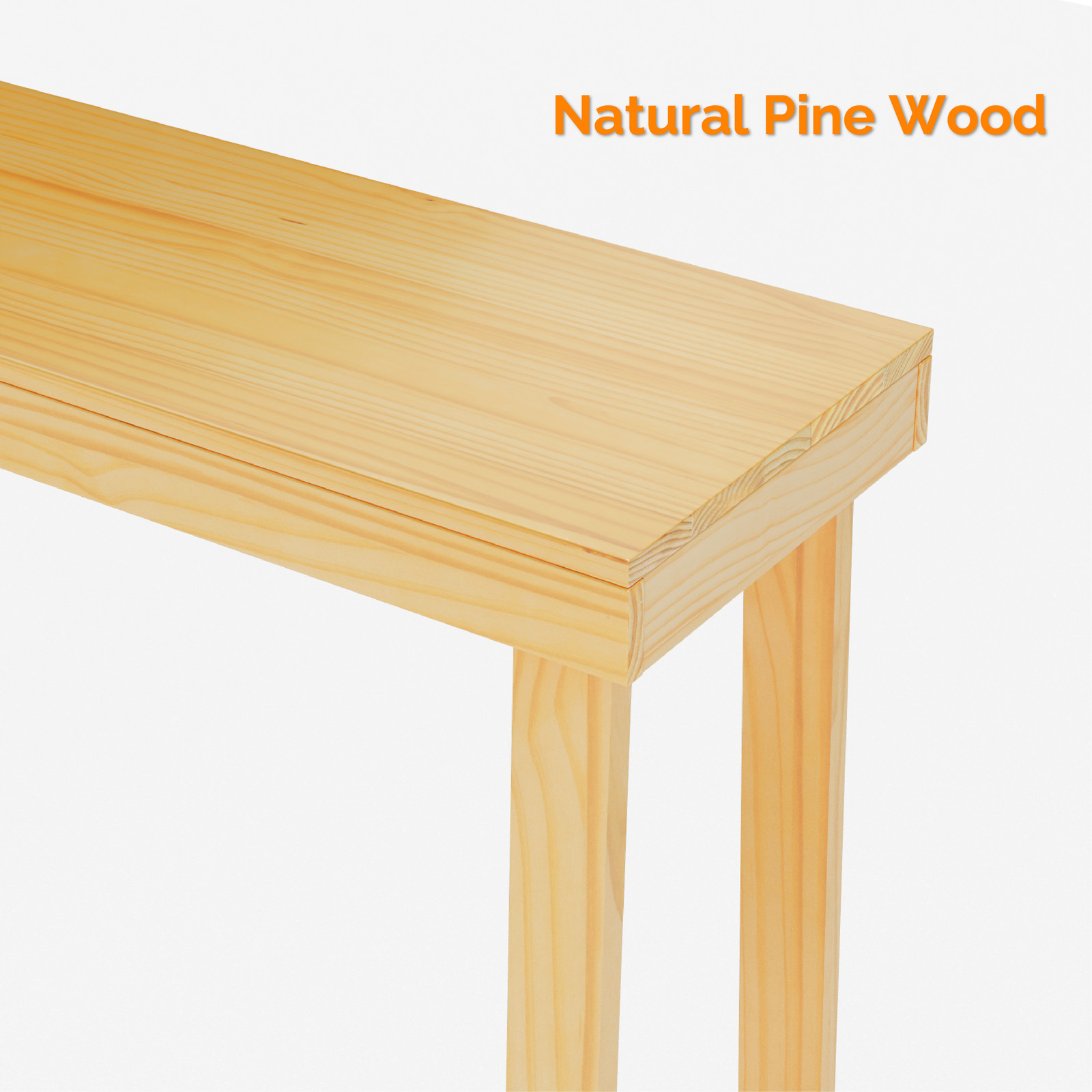 Console Table Sofa Table Living Room Narrow Entryway Table for Hallway Wood