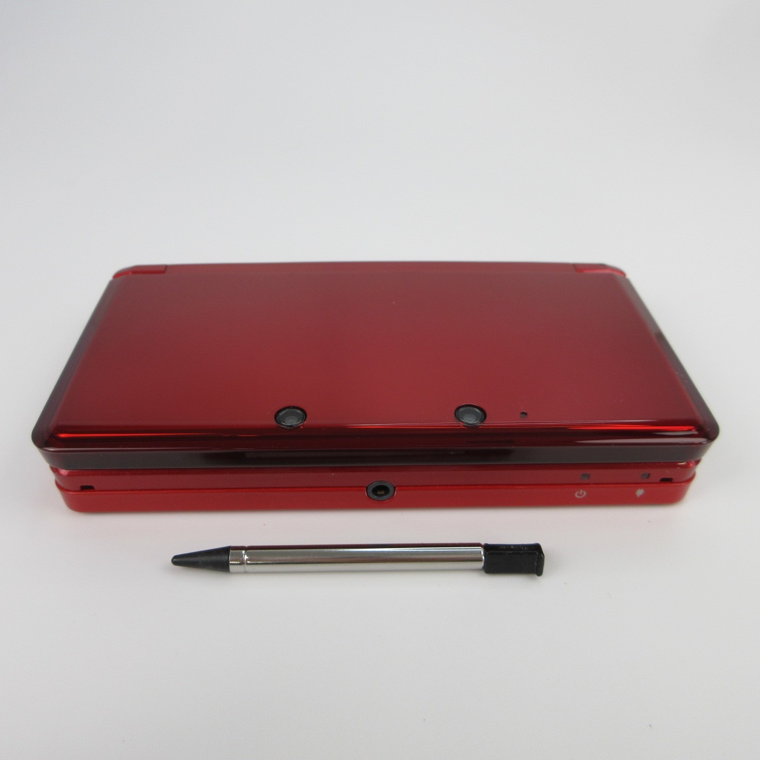 【Very Good】Nintendo 3DS Flare Red Console Box Charger Japanese Edition #Den0816