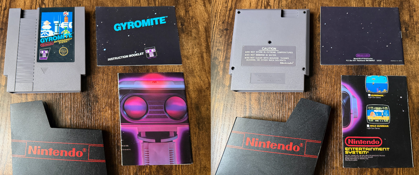 Stack-Up/Gyromite/Duck Hunt Nintendo NES complete box rob post-Deluxe Set system
