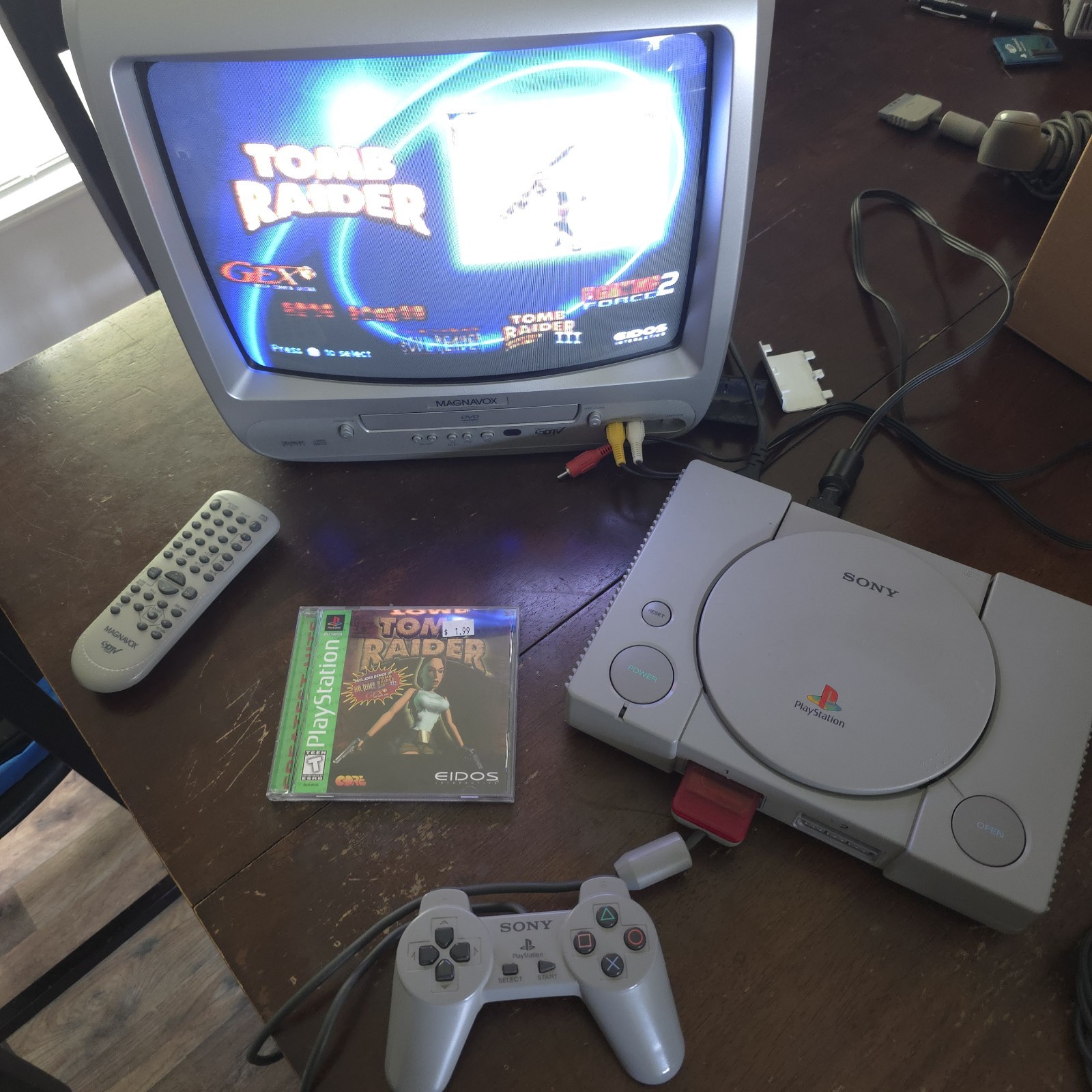 Sony Playstation 1 PS1 Console System Bundle – Tested and Works!