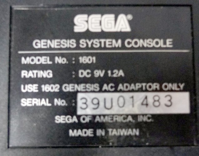 Sega Genesis Video Game Console Bundle w/ One Controller & 5 Various Games!