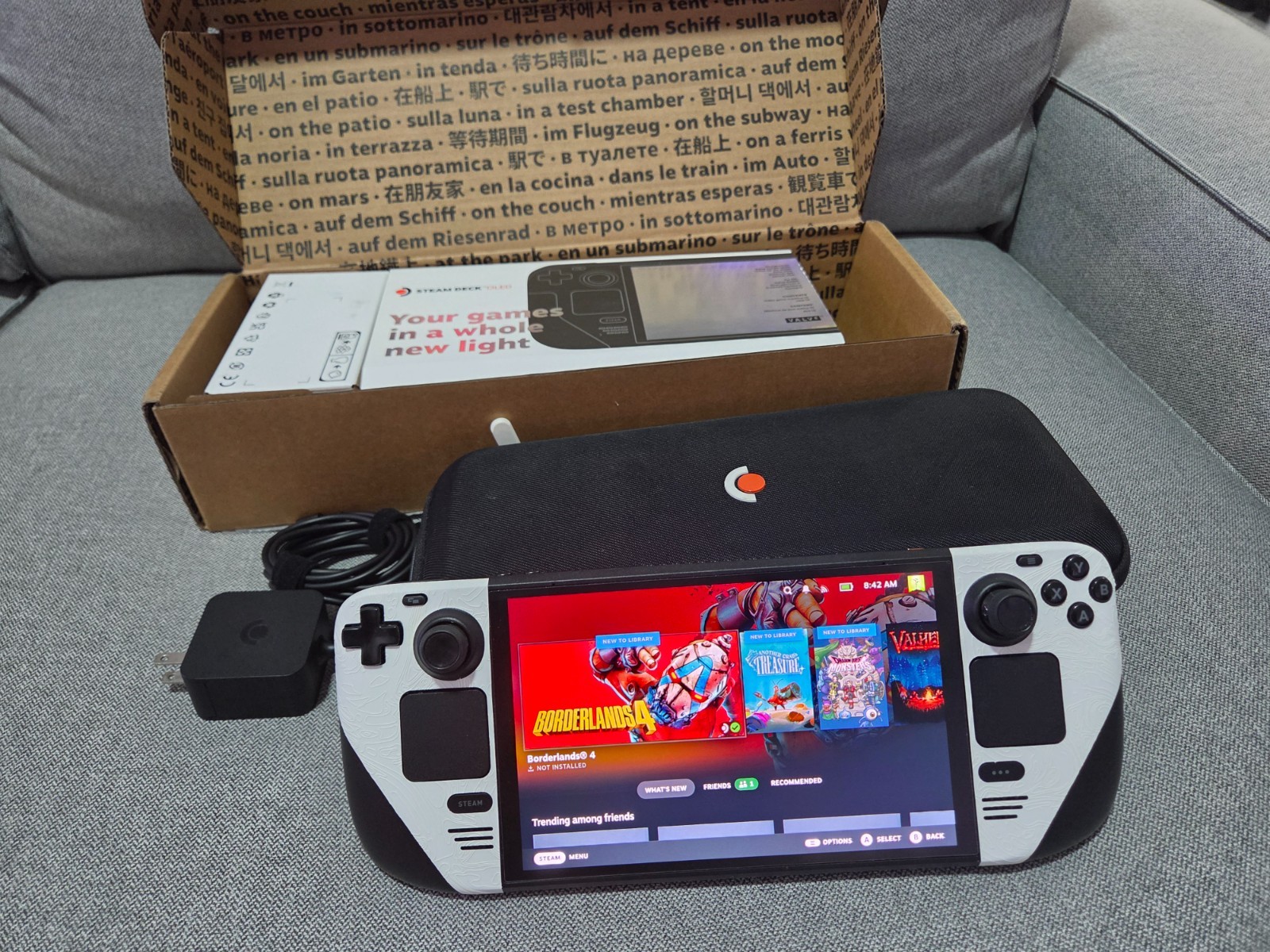 Valve Steam Deck OLED 2TB Killswitch Case, carrying case, charger included