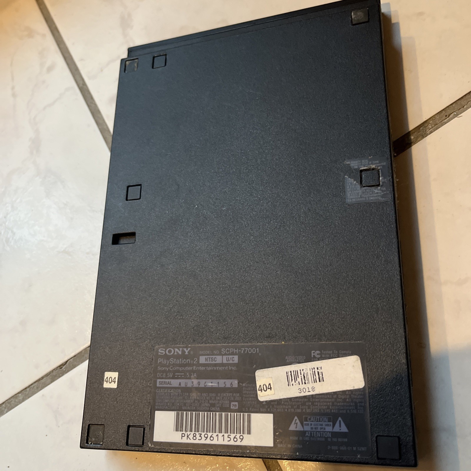 Sony PlayStation 2 Slim Line Version 77001 Console – Charcoal Black