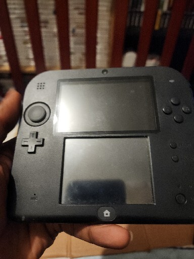Authentic 2DS Launch Edition Blue and Black Handheld No Charger Works