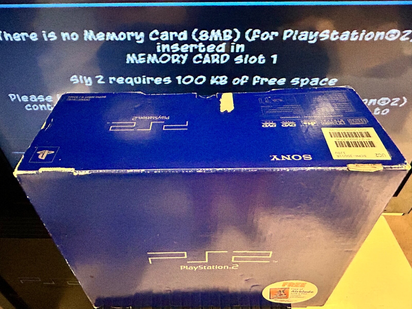 Sony Playstation 2 Fat Console PS2 SCPH-30001 w/ Box/Controllers/Wires/28 Games