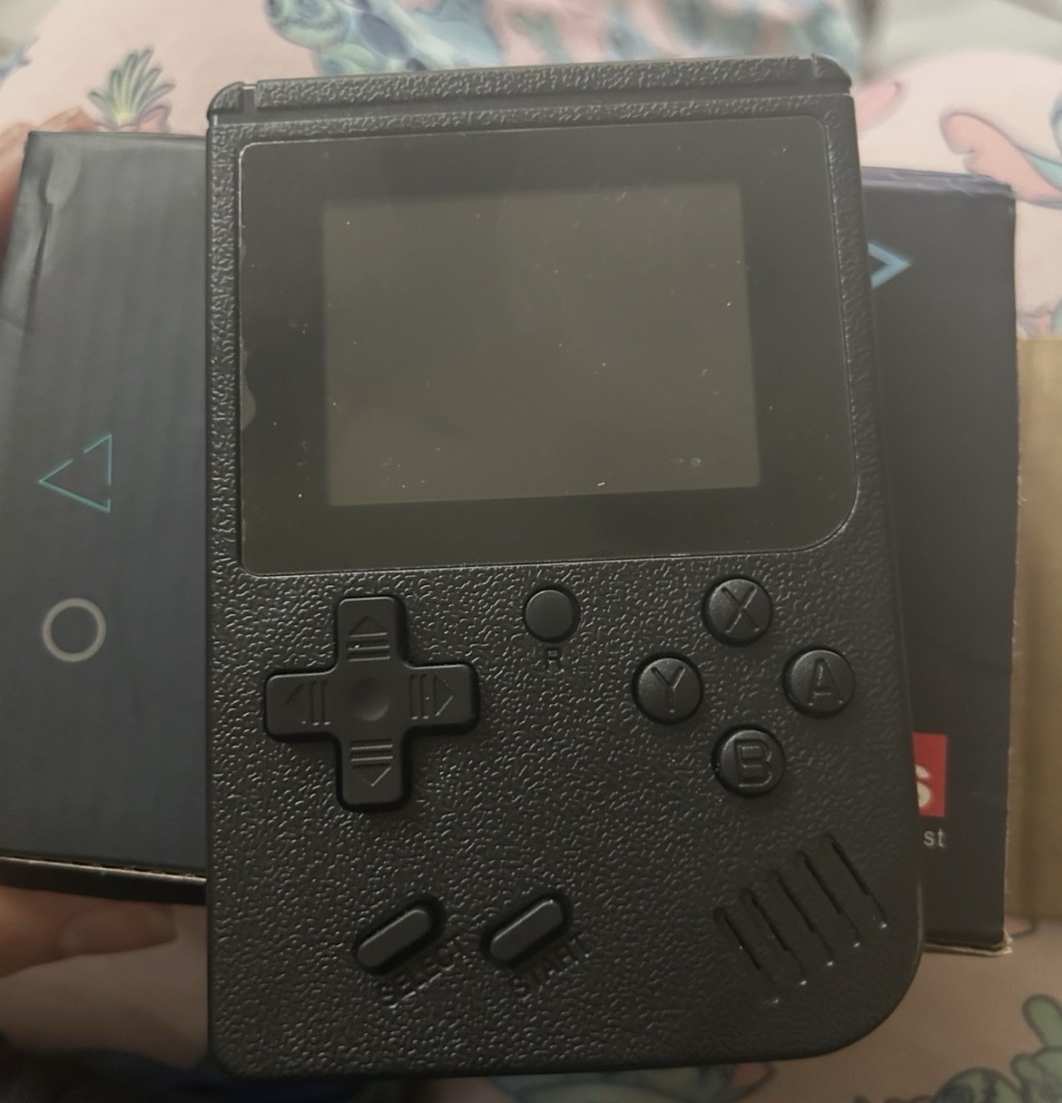Plus Handheld Game Console 3.0 Inch LCD Rechargeable Slim Design AV Output Black