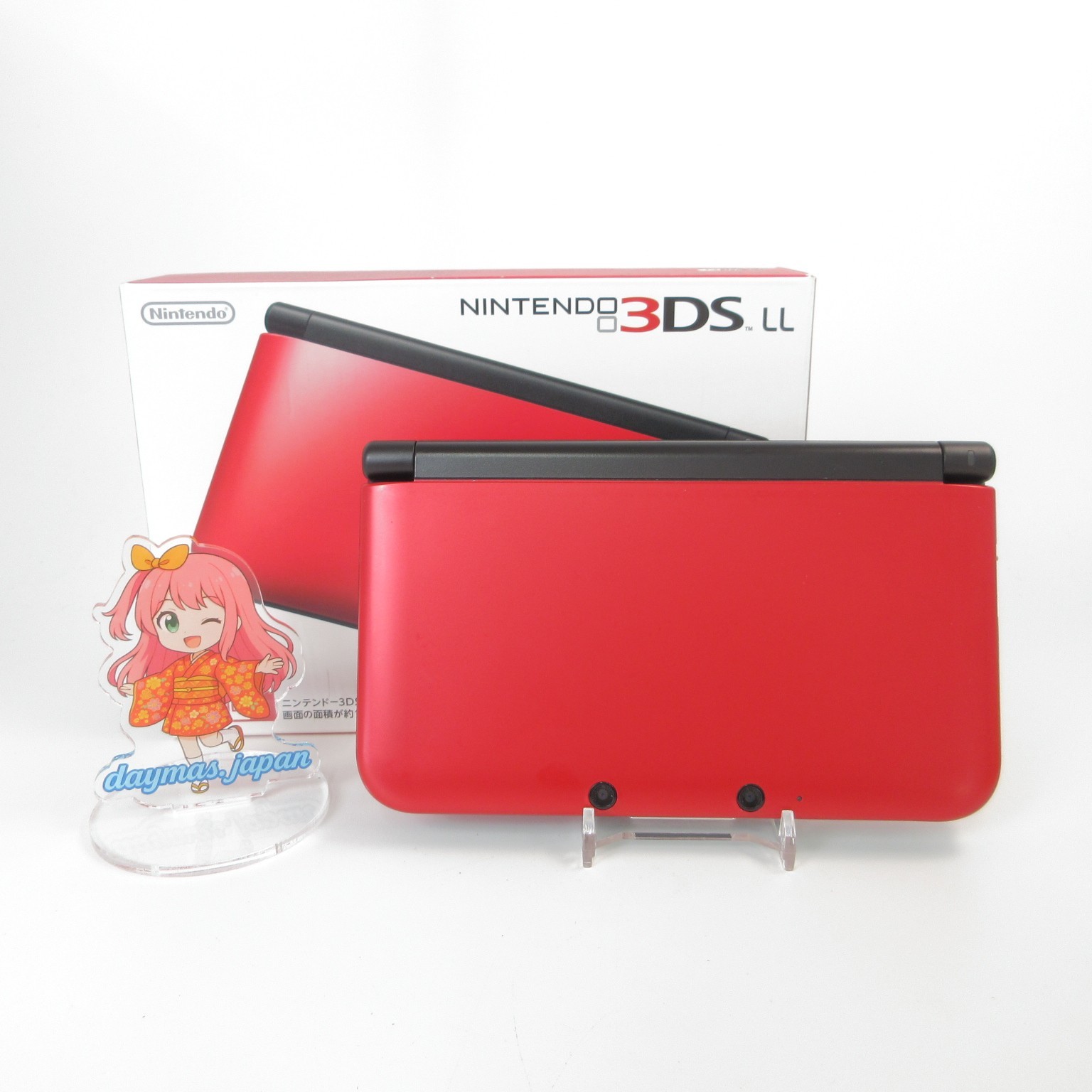 【Excellent】Nintendo 3DS LL XL Red x Black Console Japanese Edition #RET0126/05