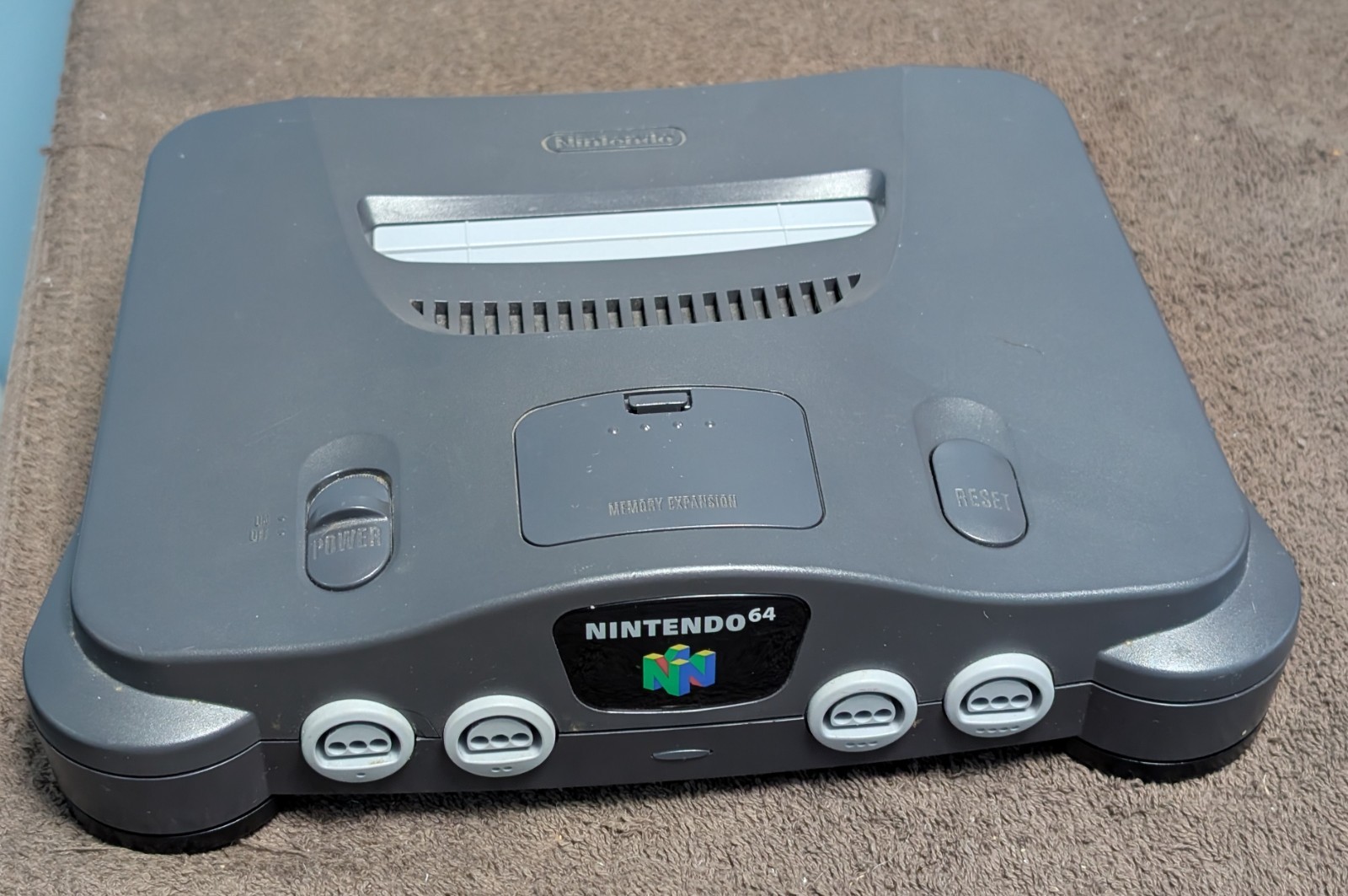 Nintendo 64 N64 Console Bundle 2 Controllers Memory Card For Parts Repair