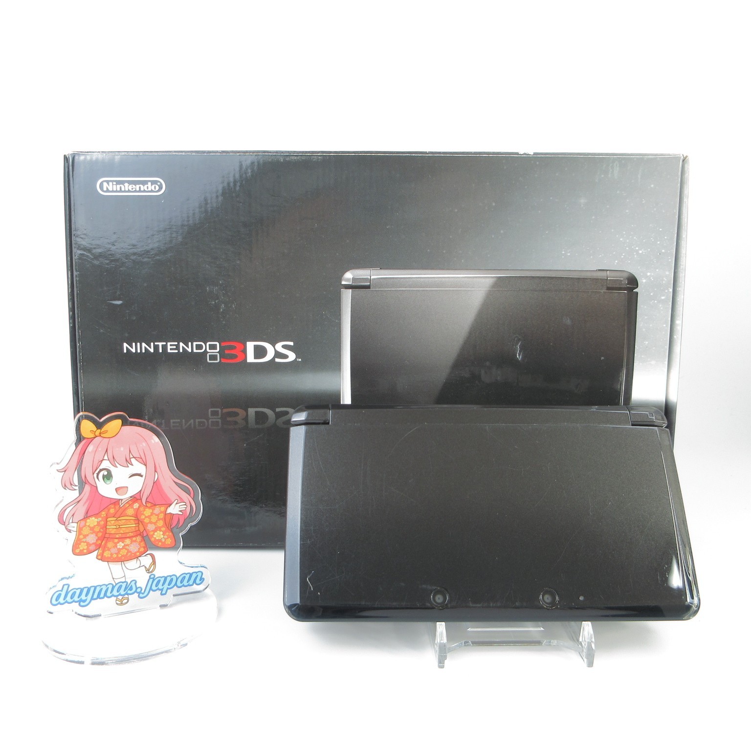【Very Good】Nintendo 3DS Cosmo Black Console Japanese Edition #DEN1110/03