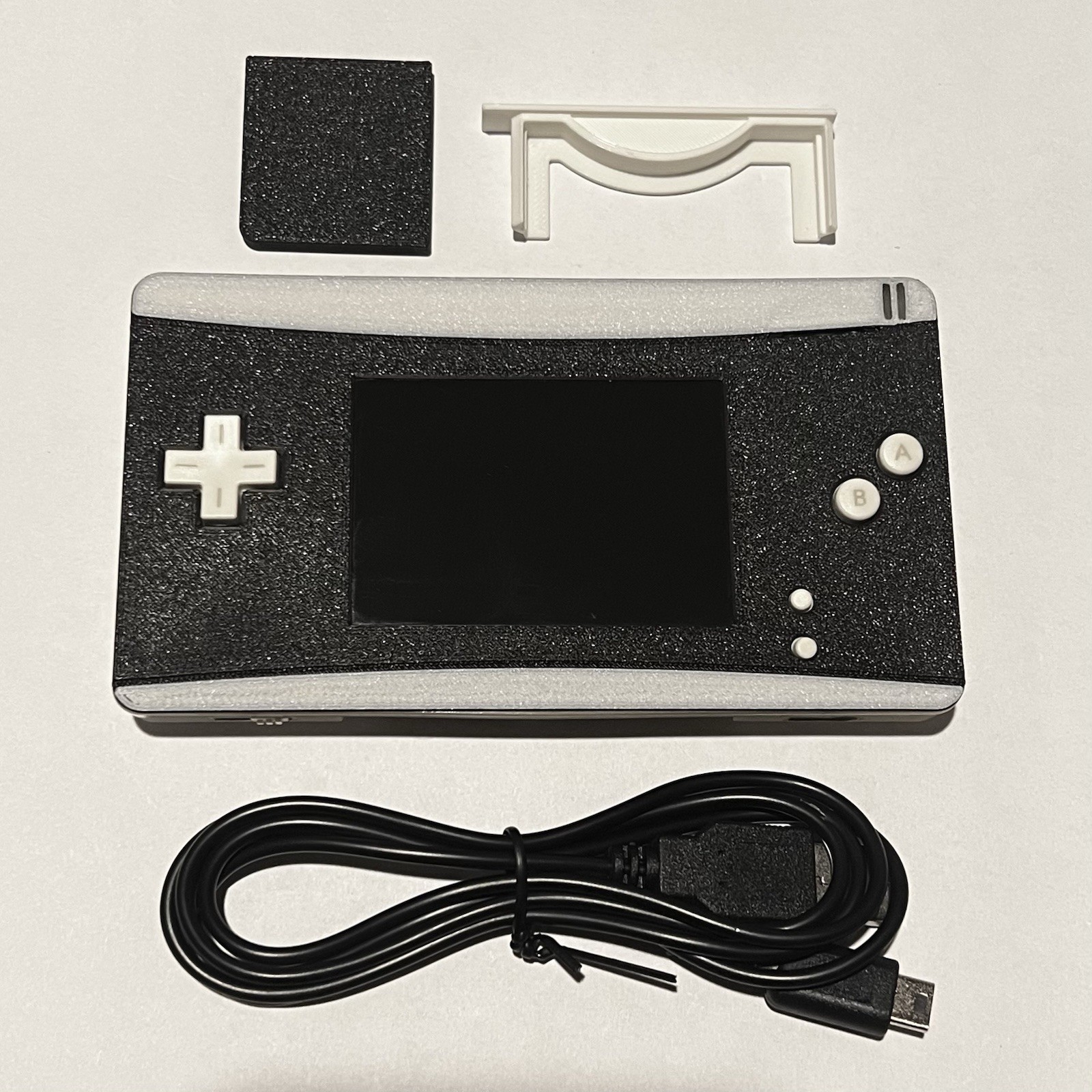 Custom Nintendo Gameboy Macro Handheld GBA Console DS Lite Mod – All White