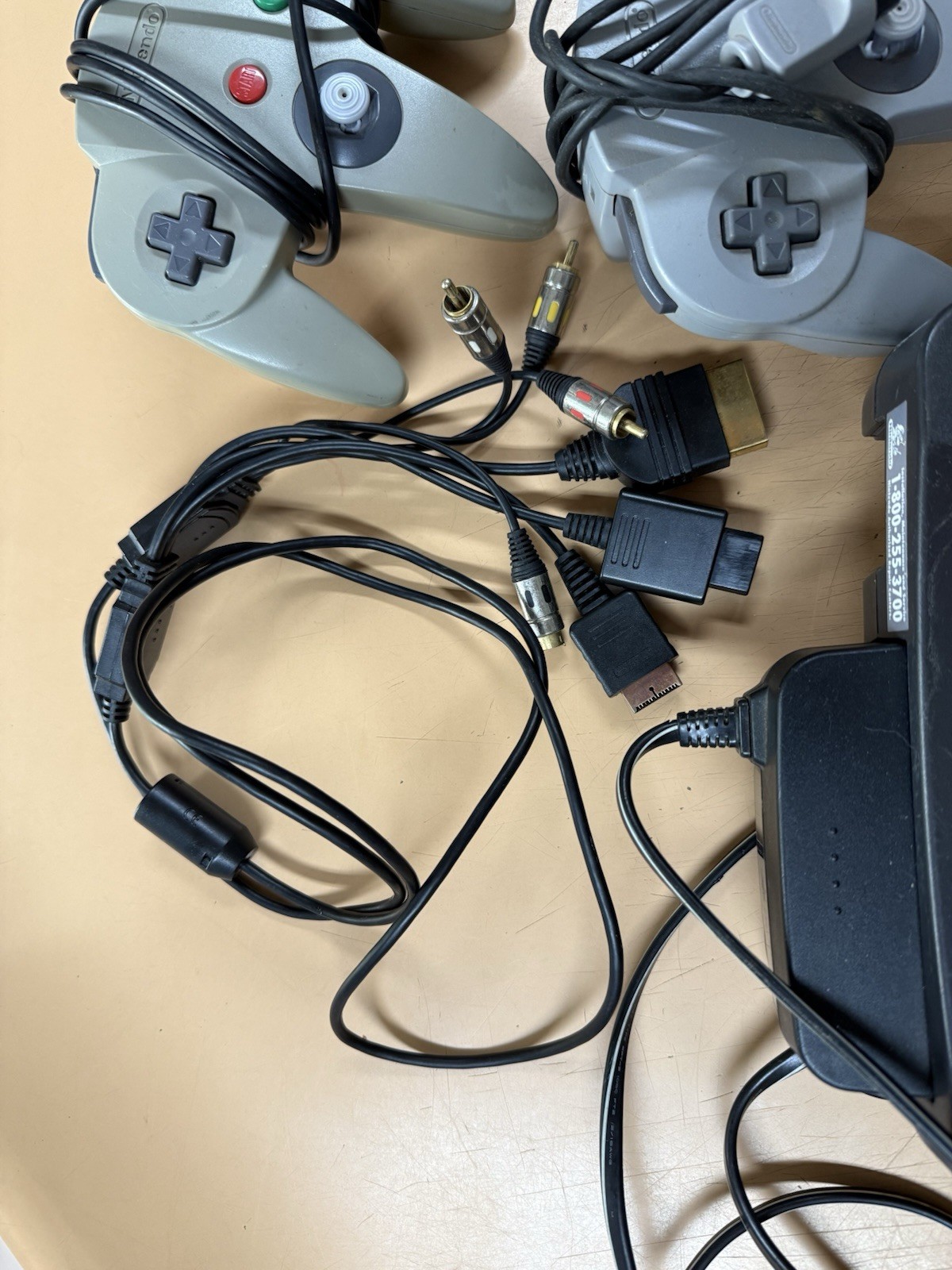 Lot N64 Console Bundle W/ Controller & Cords transfer pak turbo