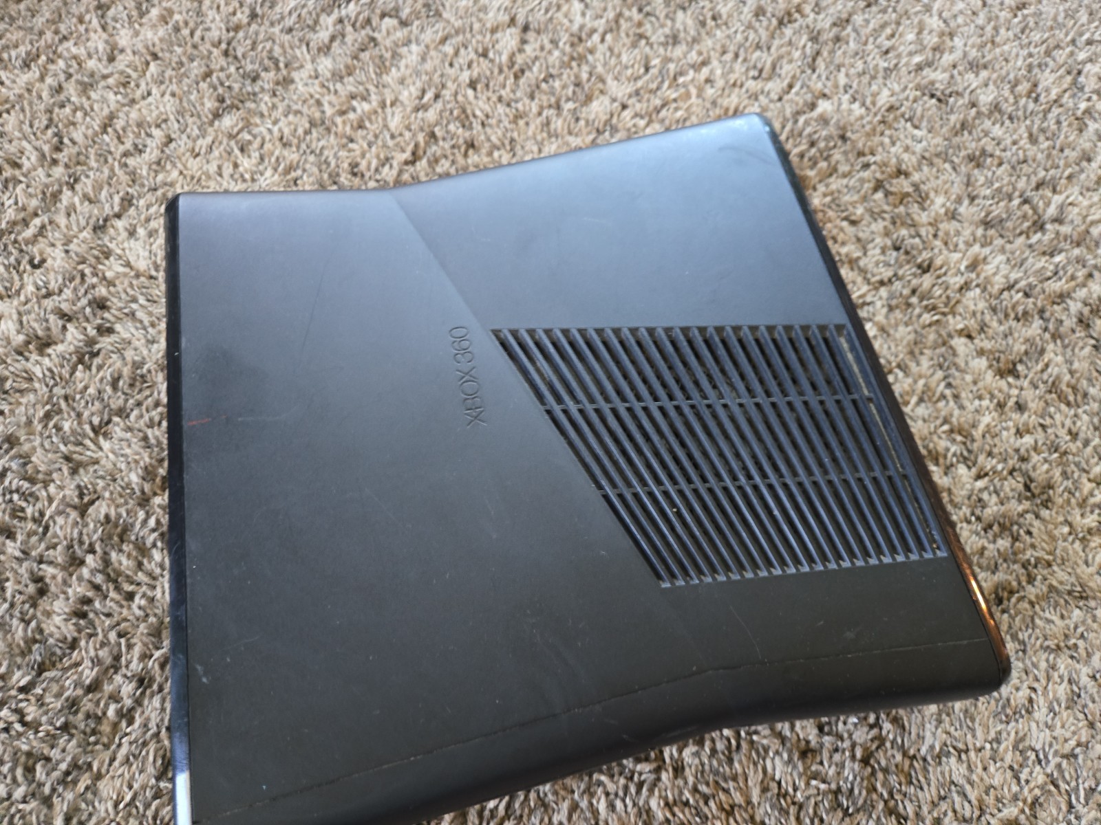 Microsoft Xbox 360 S Console Black HDMI Model 1439 – 2010 – Untested