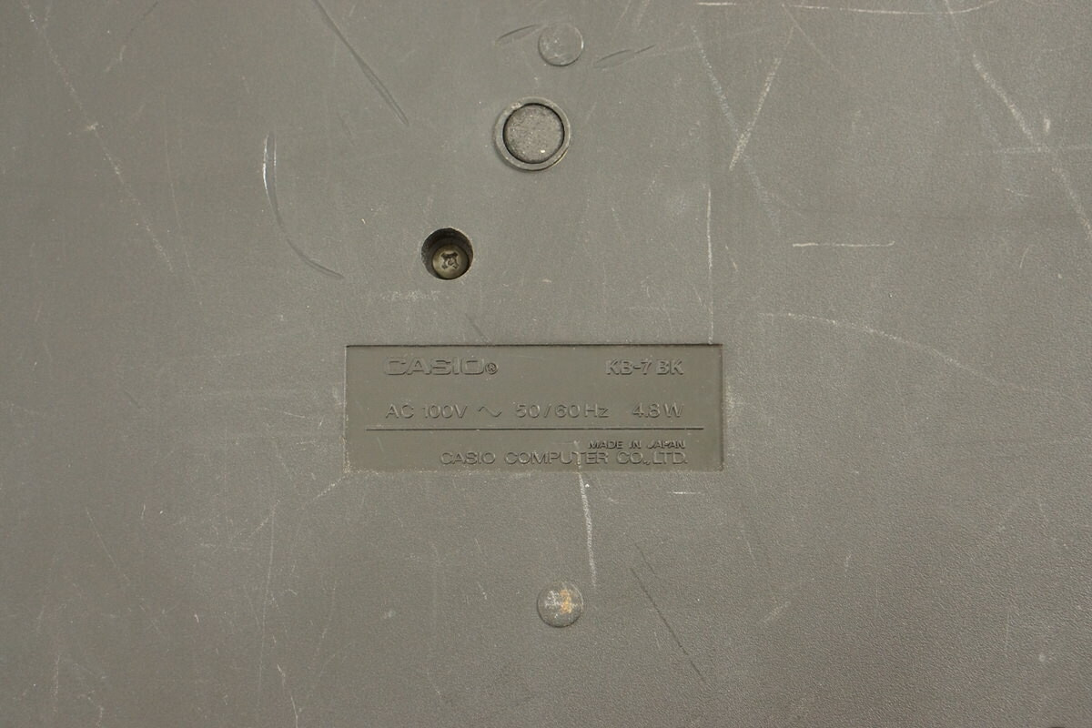CASIO MSX PV-7 Personal Computer with Expansive Unit KB-7 Tested Japan PV70726