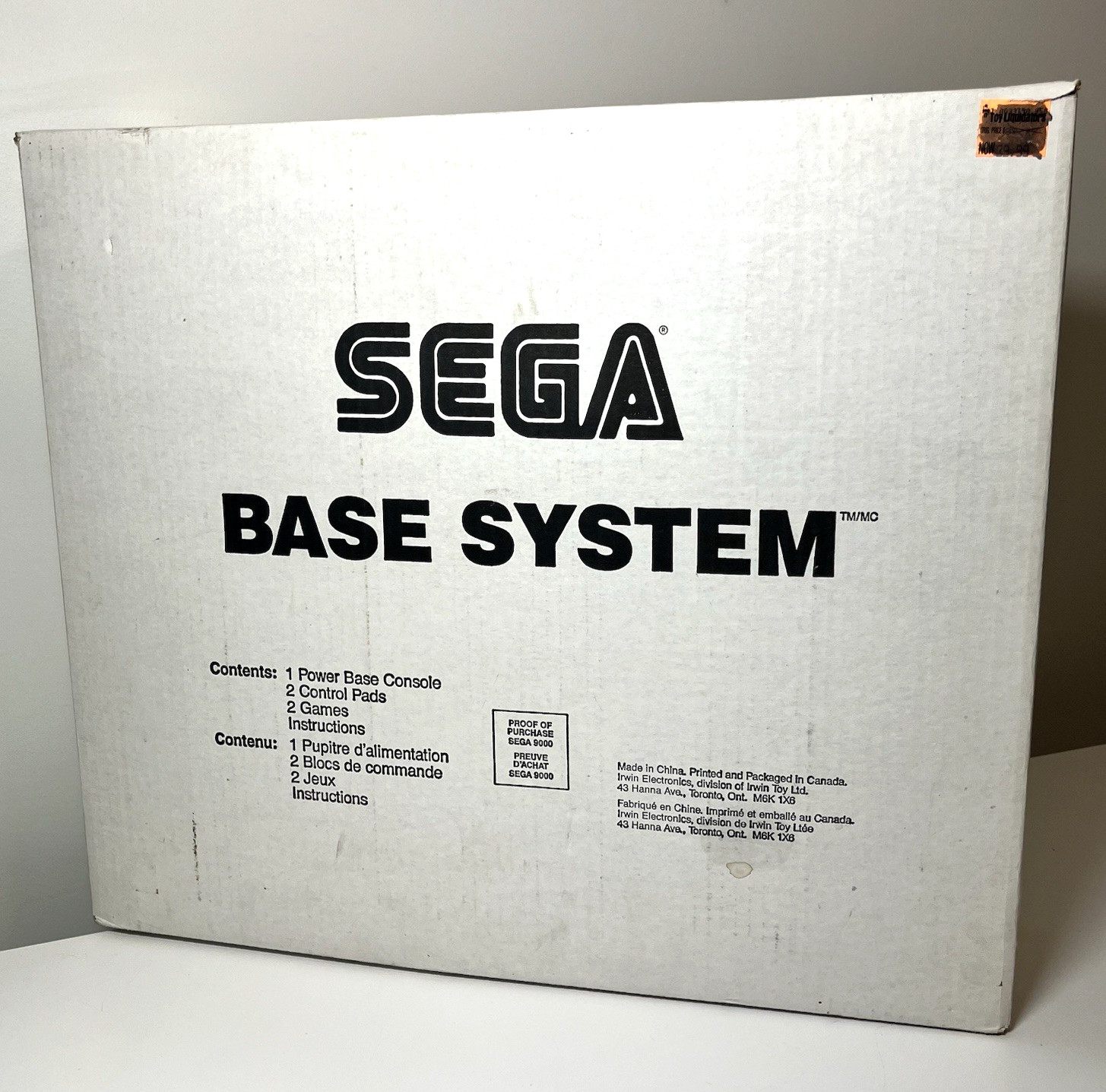 Sega Master System – SMS 3010 Canadian Irwin – Base System w/ Box + 7 CIB Games