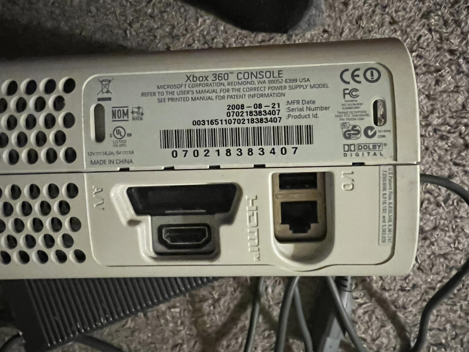 BESTOFFER Microsoft Xbox 360 Pro System 60GB White Console HDMI HEAT FAN