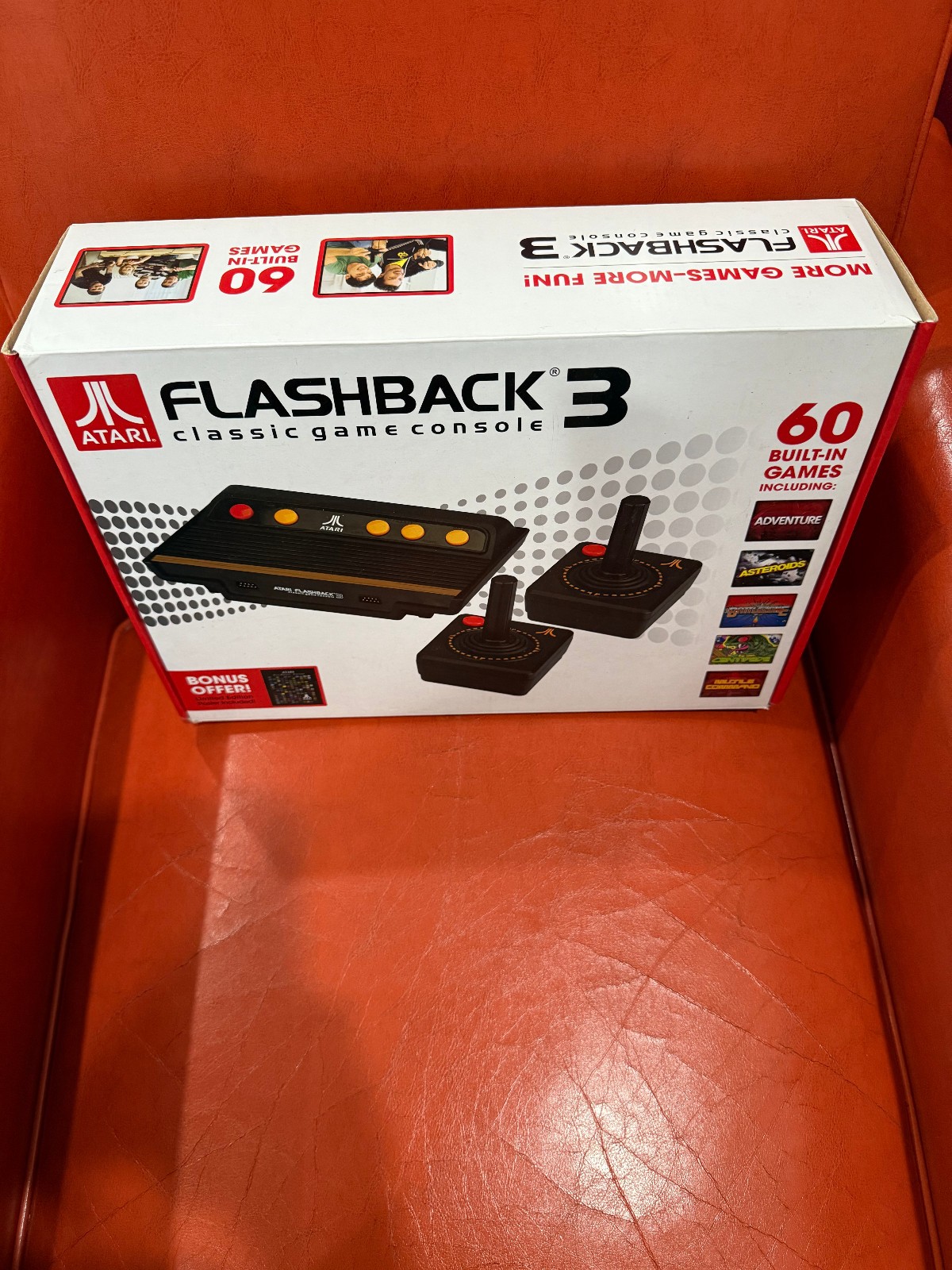 Brand New Atari Flashback 3 Classic Game Plug N Play Console 60 Built In Games