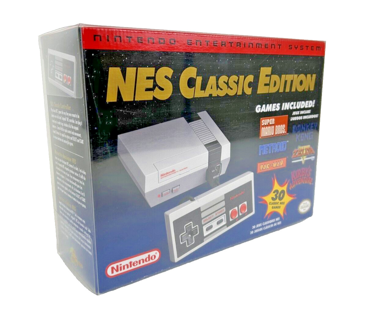 Nintendo Classic Edition NES Mini Game Console 30 Games + Controller