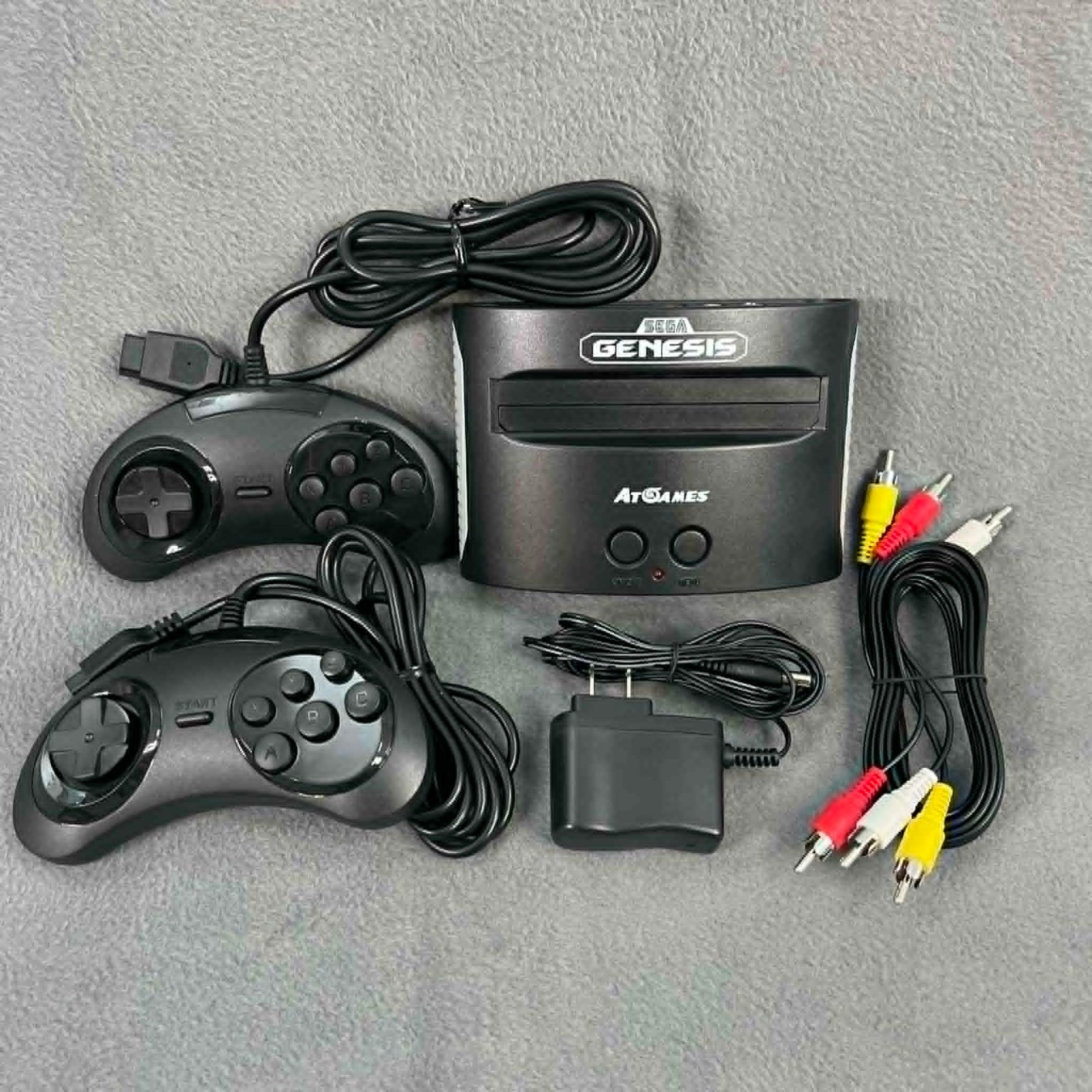 AtGames Sega Genesis Classic Mini Game Console w/ 80 Built-In Games 2 Controller